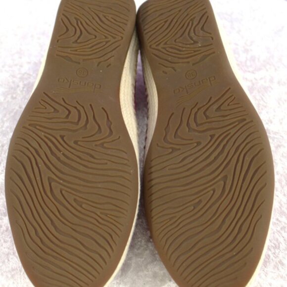 Dansko Women’s Espadrille Slip-On Flats Size 7.5 – Fuchsia Pink Jute Trim Comfor - Picture 5 of 5